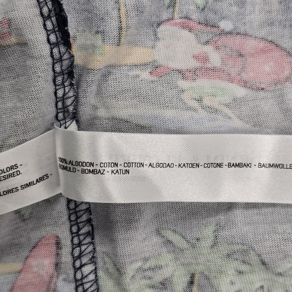 Denim & Flower Shirt Mens Short Sleeve Crew Neck Santa Surf Holiday Cruise MED - Picture 5 of 5